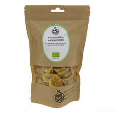 Powerfruits Ekologiska Bananchips, 250g