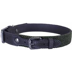 Bird & Insects - Dog Collars & Leashes Pets Rosewood Forest Herringbone Grey Collar 20-24in