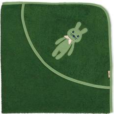 Kinder- & Babyzubehör Sterntaler Hooded bath towel with motif 80x80 Kinni uni dark green