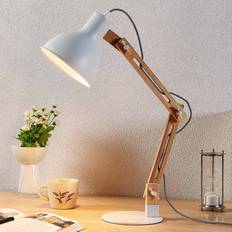 Lindby Wood desk Shivanja Table Lamp