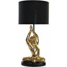 Bordslampa apa Dkd Home Decor Gyllene Harts Apa Bordslampa