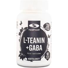 Gaba Healthwell L-Theanin + GABA, 90 kapsler