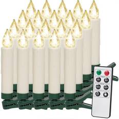 Deuba Lysestager, Lys & Dufte Deuba Tree Lights Clip Fairy String Warm LED-lys
