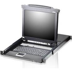 Aten CL5708M 19 Zoll KVM Konsole, 17'' TFT mit Tastatur DE