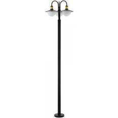 Oro Postes de protección Eglo Farola Sirmione 60 W 200 cm Schwarz Gold Poste de protección