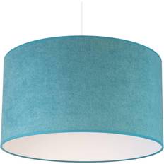 Turquoise Lustres Euluna Duolla Suspension Bristol Motif Tissé Turquoise Blanc Mat Lustre