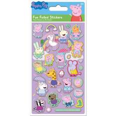 Cheap Stickers Paper Projects 01.70.06.153 Peppa Pig Pink Sparkly Reusable Stickers, 19.5cm x 9.5cm