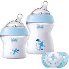 Azul Sets de Alimentación con Biberón para Bebés Chicco Naturalfeeling Pack Biberón 150ml Chupete Physio Air Color Azul