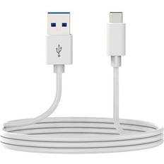 USB A USB C-kabel DCU 30402065 Hvid