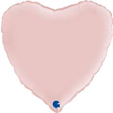 Ballongkungen Folieballon Hjerte Satin Pastel Pink