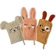 Babyverzorging Roommate Bunny Mouse Dog Washand 3 Stuks