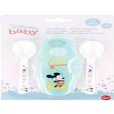 Bon_marché Couverts pour Enfants Baby Lot De 2 Cuillères Etui De Voyage Mickey