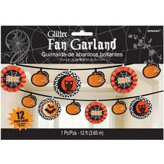 Amscan Guirlande Halloween Boo Orange et Noir