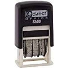 Tampon encreur professionnel horodateur dateur D.rect 7523 Tampon dateur ISO S400 Noir