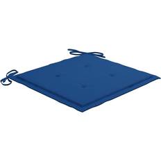 Tessili Be Basic Cuscini 4 pz Blu Reale 40x40x3 cm Tessuto Oxford Cuscino per sedia Blu (40x40cm)