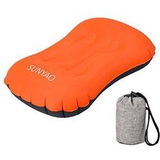 Travel Sheets & Camping Pillows SUNYAO Ultralight Inflatable Camping Pillows Compressible, Compact, Inflatable, Comfortable, Ergonomic Pillow for Neck & Lumbar Support While Camping, Backpacking，Hiking