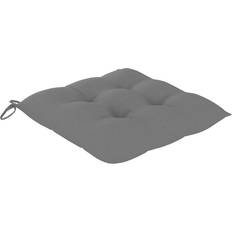 Tessili Be Basic Cuscini 2 pz Grigi 40x40x7 cm In Tessuto Oxford Cuscino per sedia Grigio (40x40cm)