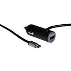 AUTO-T Mobiloplader til Bilen 540319 med USB-kabel USB Type-C USB-type-A