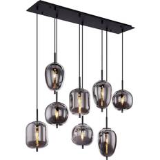 Grigio Lampade a Sospensione Globo Lighting Blacky Black/Smoke Lampada a Sospensione 120cm