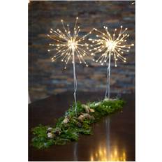 Silver Christmas Lights Star Trading 710-06-2 FIREWORK DEKORATIV Advent Star