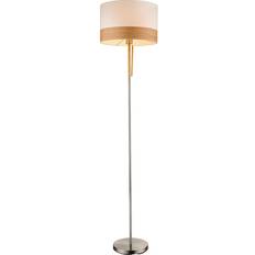 B Lámparas de Pie Globo Lighting Chipsy Stehleuchte Nickel Matt 60 W E27 Ø x Al 40 x 170 cm Níquel Mate Lámpara de Pie