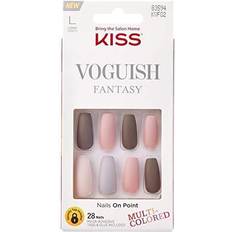 Kiss Nagelprodukter Kiss Voguish Fantasy Nails 28 Count Multi-Colored Long