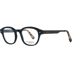 Ermenegildo Zegna Brun Horn Runde Optiske Stel ONE SIZE