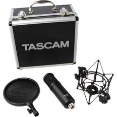 Microphones Tascam TM-280 Studio Microphone with Flight Case Shockmount Pop Filter