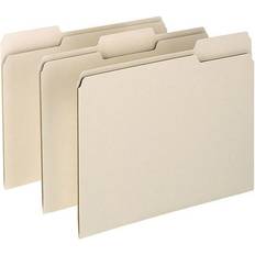 Binders & Folders Oxford Essentials File Folders, 1/3-Cut Tab, Letter Manila, 100/Box 752