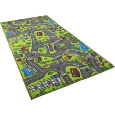 Play Mats Little Helper Kids Carpet Playmat Rug City Life Great for Playing with Cars and Toys Play, Learn and Have Fun Safely Kids Baby, Children Educational Road Traffic Play Mat, for Bedroom Play Room Game Safe Area