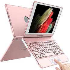 Touchpad And Rotatable Bluetooth Keyboard Case