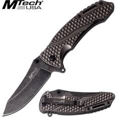 Kitchen Knives MTECH Folding Knife Stone Upswept Blade Heavy Duty Tactical - outofstock