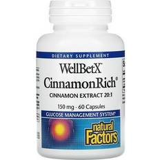 Natural Factors WellBetX Cinnamon Extract 150 60 pcs