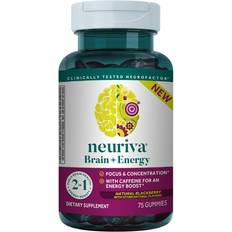 Nootropic Neuriva Brain + Energy Gummies, Nootropic Brain Supplement Focus Concentration Neurofactor, Vitamin