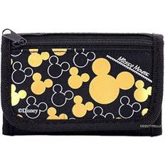 Disney Mouse Black Gold Trifold Wallet - 1 WALLET