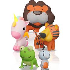 SplashEZ SplashEZ Mold Free Baby Bath Toys Animal Bathtub Toys for Toddlers 5PC