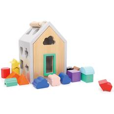 Wooden Toys Baby Toys Hip Shape House Wood Sorting Game