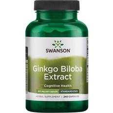 60mg Swanson Ginkgo Biloba Ekstrakt 60 mg Set of 240