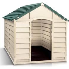 Starplast Dog Kennel Beige Green-Large, Beige/Green