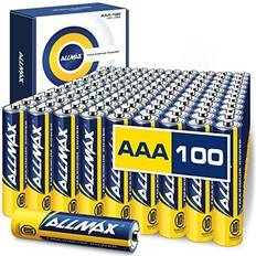 Allmax AAA Maximum Power Alkaline Triple A Batteries (100 Count) Ultra Long-Lasting, 10-Year Shelf Life, Leakproof Design, 1.5V