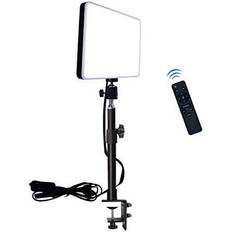 Studio Lighting LED Desk Bi-Color Video Light, with C-Clamp Stand, 2700K-5700K Dimmable, Wireless Remote, Studio Photography Lighting