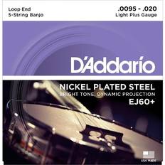 String 20 D'Addario EJ60 Light Plus 9.5-20 Nickel 5-String Banjo String