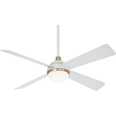 54 inch ceiling fan with light and remote Minka Aire 54" Orb White Ceiling Fan with Remote Control