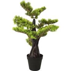 Plastique Sapins de Noël vidaXL Bonsaë Pin Artificiel Avec Pot 60 cm Vert Sapin de Noël 60cm