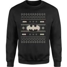 DC Comics Batman Christmas Bat Knit Christmas Sweater - Black