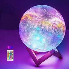 3D LED Light RGB 16 Colors Space Moonlight Diameter Moon Nattlampa