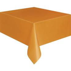 Unique Party Nappe Unie Orange Plastique