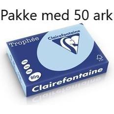 A4 papir 80g Clairefontaine Lyseblåt A4 Papir 80g print