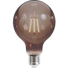Ljuskällor Forever Light LED-lampa Glödtråd E27 G95 4W 230V 2000K 400lm COG, Sotat glas