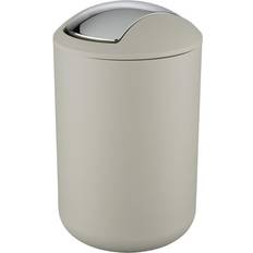 Wenko Taupe Plastic Swing Lid, Unbreakable Bin